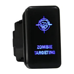 Interruptor pulsador ZOMBIE TARGETING 802B 12V para Toyota FJ cruiser HiAce LED AZUL - Imagen 1 de 1