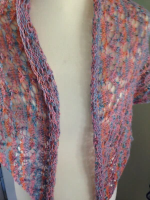 Lace - Ajour - Dreiecktuch - Stola - handgestrickt - 4 - Bild 1 von 4