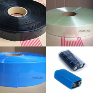 2-10M AA CRV3 CR-V3 9V Battery Wrap 40MM Wide Φ25MM Dia. PVC Heat Shrink Tubing - Picture 1 of 8