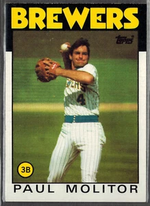 1986 Topps ~ Paul Molitor 267 Salón de la fama - Imagen 1 de 2