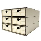 Loco & Rolling Stock Storage Box | 6x Multi-Compartment Drawers | Model Rail