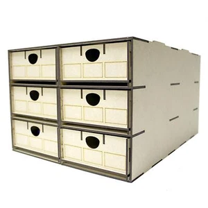 Loco & Rolling Stock Storage Box | 6x Multi-Compartment Drawers | Model Rail - Picture 1 of 7