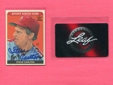 STEVE CARLTON PHILLIES 2015 LEAF SPORTS KINGS BUY BACK AUTOGRAPH CARD #21/25