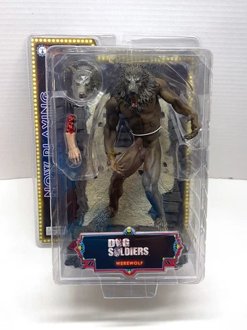 WEREWOLF figure DOG SOLDIERS action SOTA TOYS series 3 NOW PLAYING version BROWN Cover