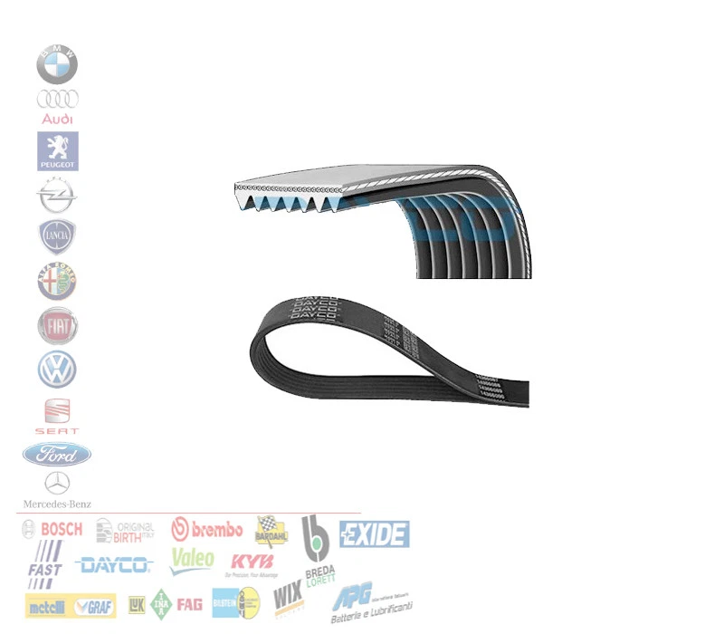 CINGHIA ALTERNATORE AUSILIARE POLY-V 4PK673  PUNTO I Y CINQUECENTO SEICENTO - Immagine 1 di 1