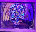 Grateful Dead UV-Reactive Epoxy Print on Stained Wood By Visual Fiber