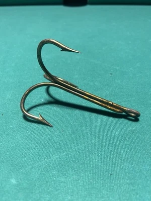 Bronze Treble Fishing Hooks, Size 14/0, TWO pack Count Snagging, Catfish, Gator - image 1 of 4