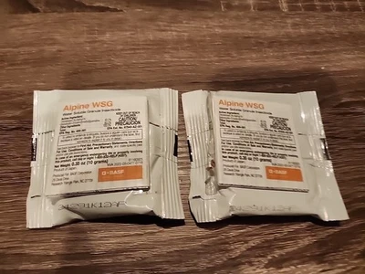 Paquete de 2 bolsas x 10 gramos Alpine WSG insecticida soluble en agua matar hormigas cucarachas Foto 1 de 3