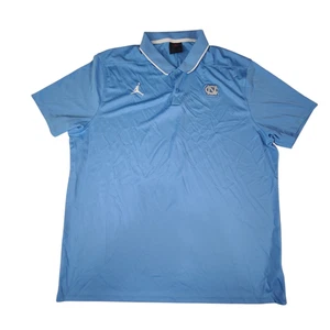 Camisa Polo North Carolina Tarheels Para Hombres XXL Azul Air Jordan Dri Fit Logo Jumpman - Imagen 1 de 8