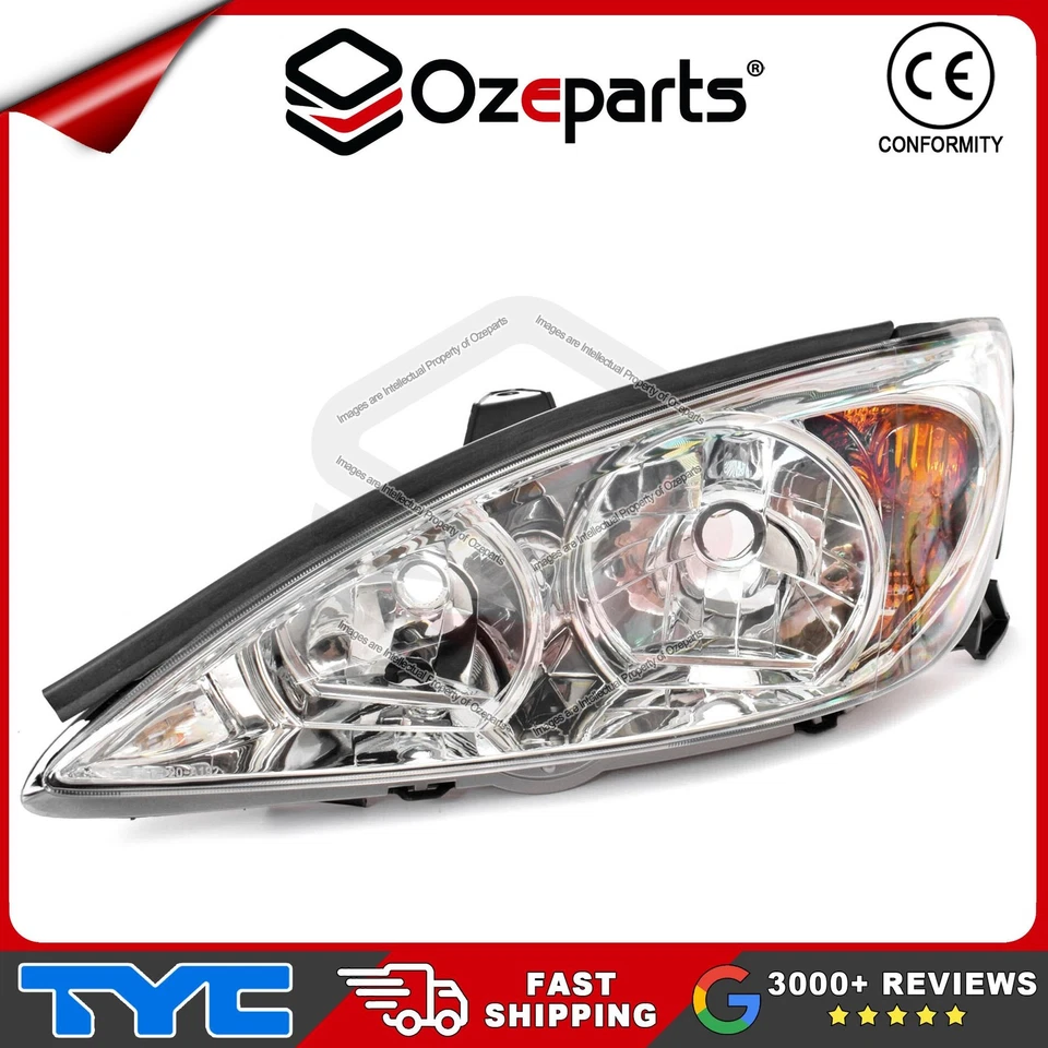 LH LHS Left Hand Head Light Lamp Chrome For Toyota Camry CV36 s1 2002~2004 - Image 1 of 1