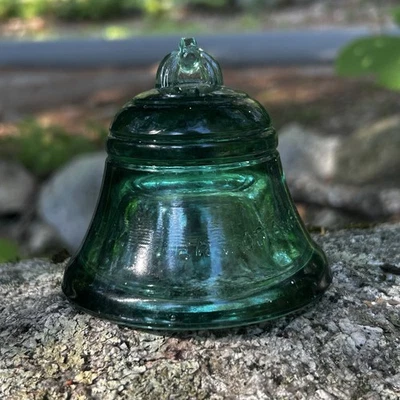 Lite Green Glass Insulator Bell Telephone Pioneers of America Paperweight - Image 1 of 4