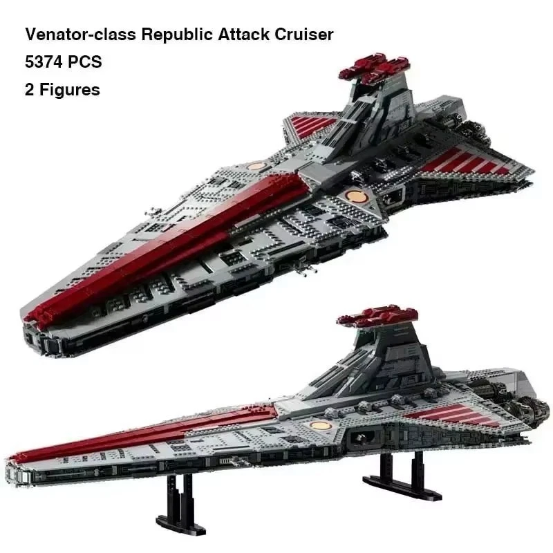 ⭐ UCS 75367 Venator-Class Republic Attack Cruiser – 5374PCS Star Wars + 2 Doll ⭐ - Изображение 1 из 4