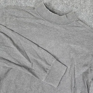 Carhartt Mock Neck Langarm T-Shirt Grau Baumwolle Herren Größe M - Bild 1 von 10