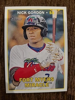 22 CARD LOT - Nick Gordon Minnesota Twins 2016 Topps Heritage Minor League - Image 1 of 2