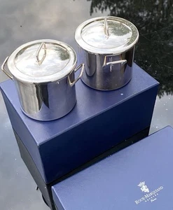 Mini Sauce Pots - Heated. Silver Plated. Roux-Marquiand. Orfeverie De France - Picture 1 of 10