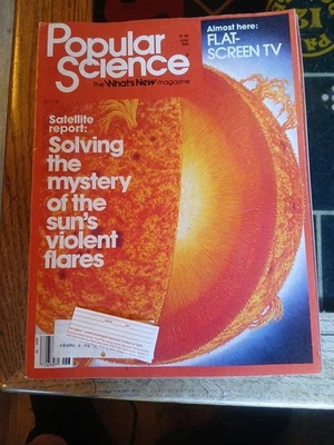 POPULAR SCIENCE Magazine, JUNE 1981, MYSTERY OF SUN'S VIOLENT FLARES, FLAT TVS! - Image 1 of 3