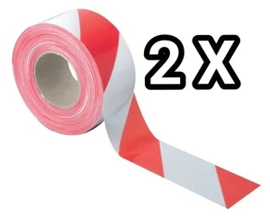 2 x selbstklebendes Gefahrenwarn Bodensperre Sicherheits Flexband 50mm x 33m Rollen - Bild 1 von 6