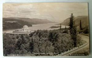 Columbia River Oregon RPPC POSTKARTE AUSBLICK HAUSKRONE - Bild 1 von 2