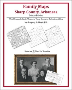 Family Maps Sharp County Arkansas Genealogy AR Plat - Bild 1 von 1