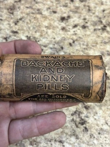 Quack Medicine SWAINS pillole mal di schiena rene Kansas city MI 1906 mai aperte. - Foto 1 di 5