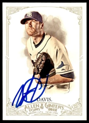 2012 Topps Allen & Ginter Wade Davis Auto Tampa Bay Rays #259 COA Card Signed - Image 1 of 2