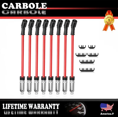 8 PIEZAS Nuevos cables de bujías para GMC Yukon 4 puertas 5,3 L 6,0 L 6,2 L V8 #9748HH 748UU Foto 1 de 4