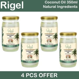 4 x Rigel Coconut Oil 350ml - 100% Pure&Organic-Cold-Pressed | Multi-Purpose Use - Picture 1 of 4