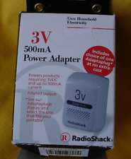 NEW RadioShack 273-1755 3V 500mA DC Power Adapter FREE "H"  Plug UNOPENED