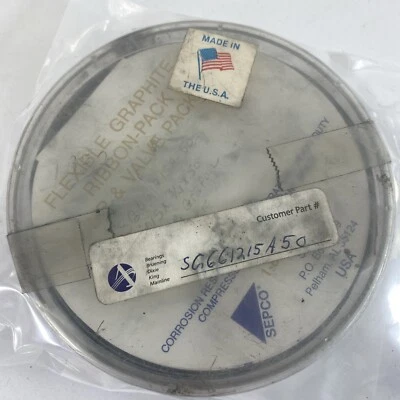 SEPCO SG661215A-50 Flexible Graphite Ribbon Packing 0.015 x 3/4" x 50' - Image 1 of 4