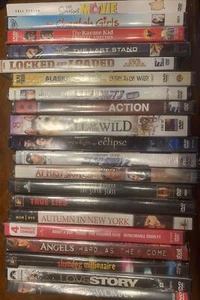 NEW SEALED 20 DVD lot 30 MOVIES Various Titles Action Romance Comedy Drama Kids - Picture 1 of 12