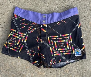 80s Vintage BREAKERS Blue Beach Board Short Surf Swim Trunks  31" California USA - Picture 1 of 5
