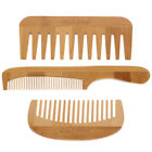  3 Pcs Tooth Comb Bamboo Hair Combs for Home Care Tools Carbon Fiber Cutting