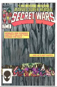 Cómics de Marvel 1984 de Secret Wars #4 casi como nuevos/como nuevos - Imagen 1 de 11