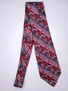 Zylos George Machado Mens Formal Necktie 58"Lx3.75"W Gray/Red Neck Tie - Picture 1 of 4
