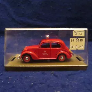 BRUMM REVIVAL #R63 1937-1939 FIAT 508C BERLINA 1100, FIRE CHIEF CAR PLASTIC CASE - Picture 1 of 10