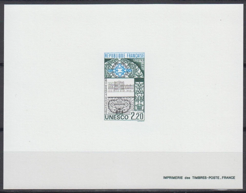 France Sc2O33 UNESCO, Wrought Iron Latticework, Heritage Site, Deluxe Proof - Image 1 of 1