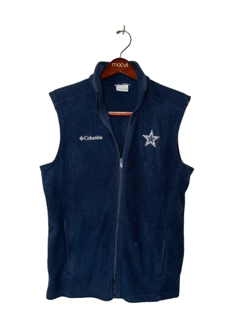 Columbia NFL Dallas Cowboys Full Zip Vest Size:Medium Cover