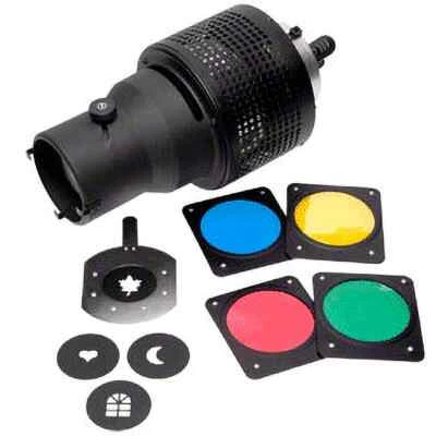 WALIMEX UNIVERSAL OPTICAL SNOOT GOBO LIGHT EFFECT PHOTOGRAPHY STUDIO FLASH 60MM - Image 1 of 4