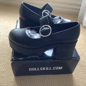 Dolls Kill Current Mood Damnation Platform Mary Janes Shoes Size US 8 BRAND NEW - Picture 1 of 5