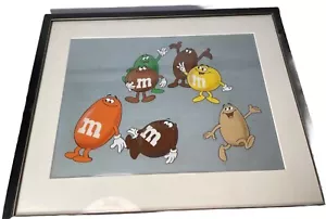 M&M's kommerzielle Produktionszelle? Peanut & Plain seltenes Passepartout und gerahmt 13 x 15 - Bild 1 von 15