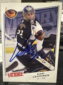 Kari Lehtonen signed 2008-09 Upper Deck Victory Card #186 - Bild 1 von 2