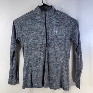 Under Armour Mens XL Loose Tech HeatGear Pullover Shirt Heather Gray and Black - Picture 1 of 10