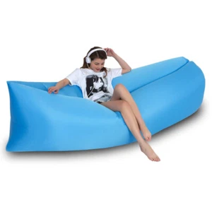 Aufblasbare Liege Luftsofa Leicht Outdoor Schlafsack Klappsofa Bett 5 Farben DE1 - Bild 1 von 17