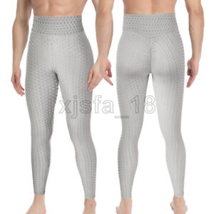 Men Compression Tight Base Layer Pants Long Leggings Gym Sport Trousers Tik tok