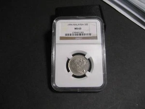 Malaysia 20 Sen 1994 KEY DATE, UNC (NGC MS63) - Picture 1 of 2