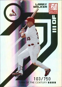 2005 (CARDINALS) Donruss Elite Turn of the Century #134 Larry Walker /750