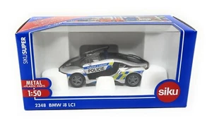 Siku Czech Edition #2348 BMW i8 LCI Police Policie box Siku Super 1/50 - Picture 1 of 1