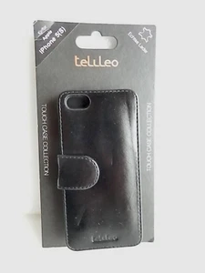 Handy Hülle telileo Für Apple iPhone 5(S) Echtes Leder Neu Farbe Schwarz - Bild 1 von 3