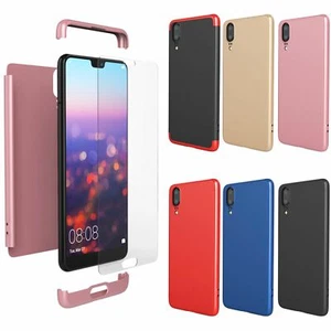 Funda de móvil 360° para Huawei P20, funda rígida funda 9H protector de pantalla - Imagen 1 de 37