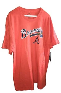 Atlanta Braves Fanatics Men's Official Team Wordmark Red T-Shirt Size XL NWT - Picture 1 of 6
